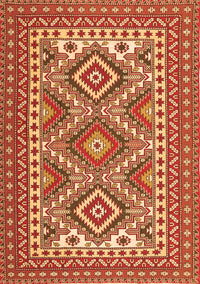 Persian Orange Traditional Rug, tr1163org