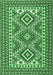 Machine Washable Persian Emerald Green Traditional Area Rugs, wshtr1163emgrn