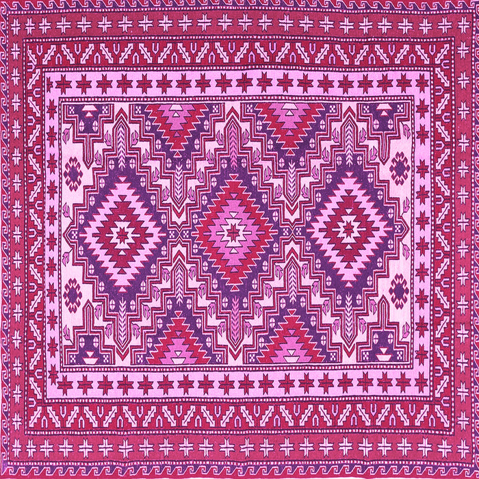 Square Persian Pink Traditional Rug, tr1163pnk