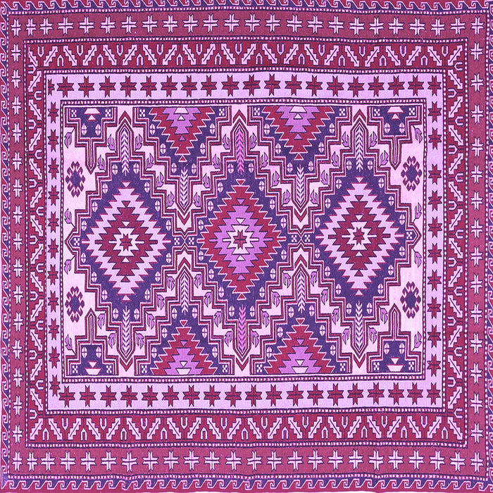 Square Machine Washable Persian Purple Traditional Area Rugs, wshtr1163pur