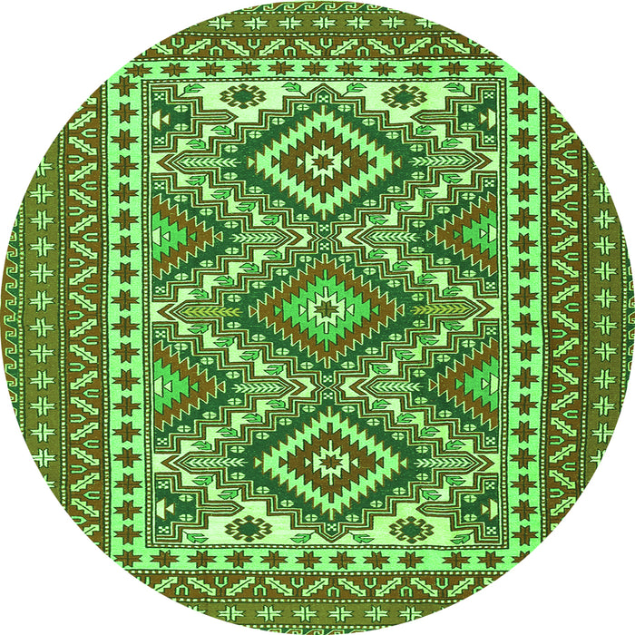 Machine Washable Persian Green Traditional Area Rugs, wshtr1163grn
