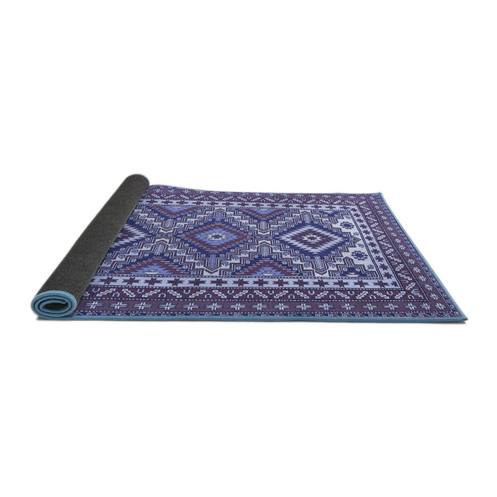 Sideview of Persian Blue Traditional Rug, tr1163blu