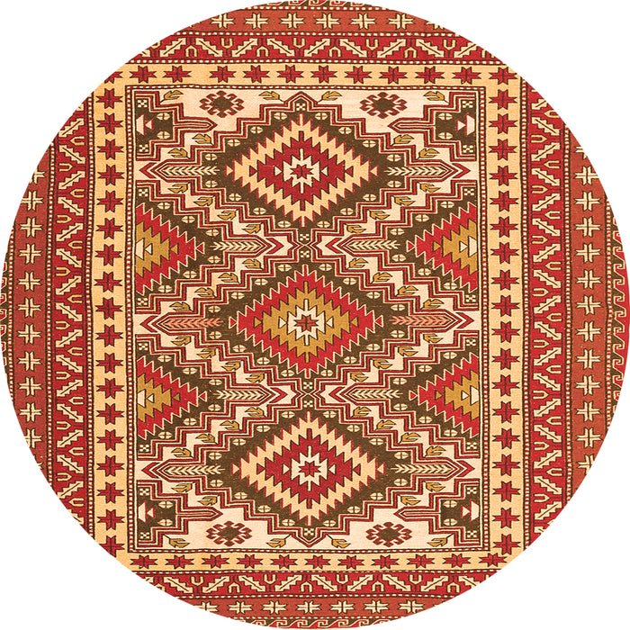 Machine Washable Persian Orange Traditional Area Rugs, wshtr1163org