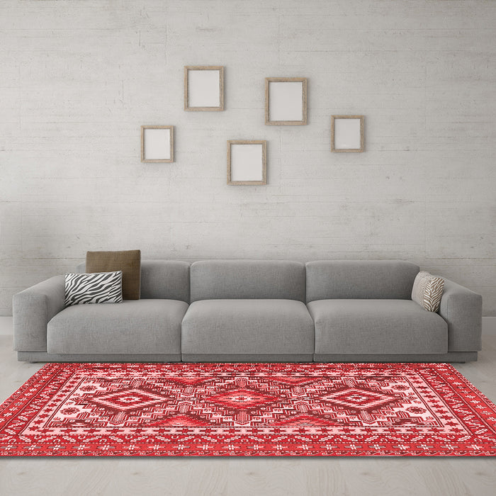 Traditional Red Washable Rugs