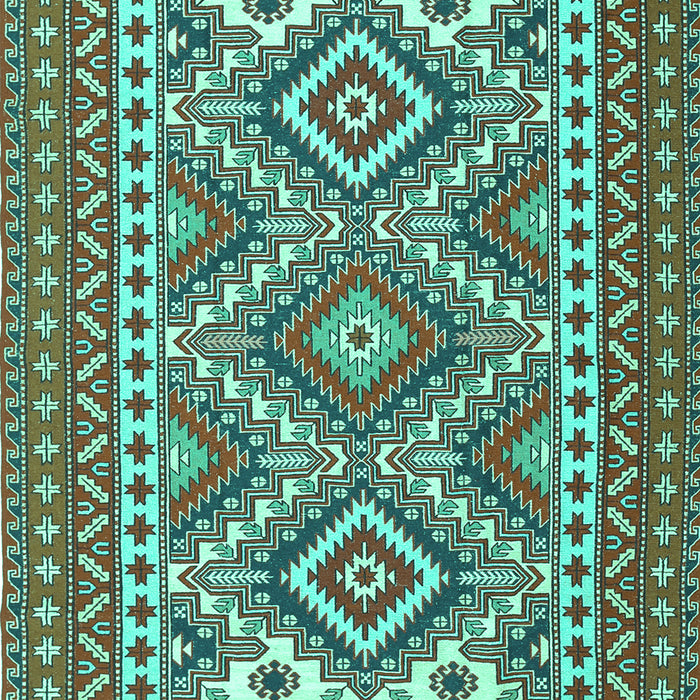 Machine Washable Persian Turquoise Traditional Area Rugs, wshtr1163turq