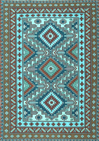 Persian Light Blue Traditional Rug, tr1163lblu