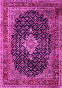 Medallion Pink Traditional Rug, tr1164pnk