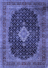 Medallion Blue Traditional Rug, tr1164blu