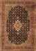 Medallion Brown Traditional Rug, tr1164brn