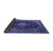 Sideview of Medallion Blue Traditional Rug, tr1164blu