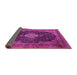 Sideview of Medallion Pink Traditional Rug, tr1164pnk