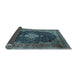 Sideview of Medallion Light Blue Traditional Rug, tr1164lblu