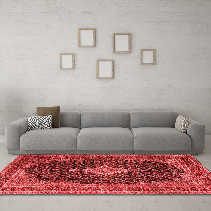 Traditional Red Washable Rugs