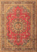 Medallion Brown Traditional Rug, tr1165brn