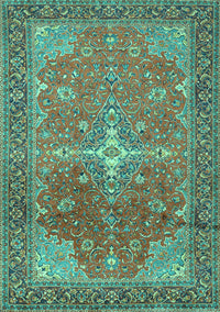 Persian Turquoise Traditional Rug, tr1166turq