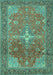 Persian Turquoise Traditional Rug, tr1166turq