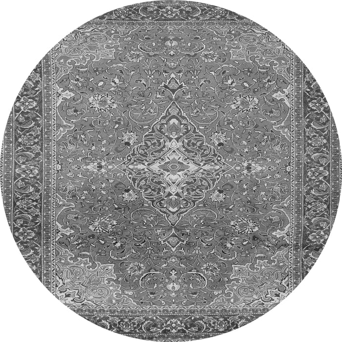 Machine Washable Persian Gray Traditional Rug, wshtr1166gry