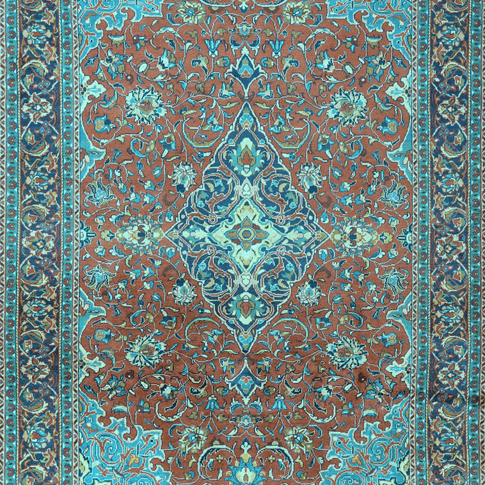 Machine Washable Persian Light Blue Traditional Rug, wshtr1166lblu