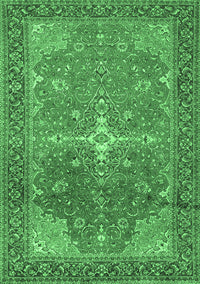 Persian Emerald Green Traditional Rug, tr1166emgrn