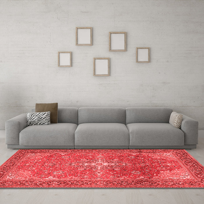 Traditional Red Washable Rugs