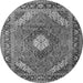 Square Persian Gray Traditional Rug, tr1167gry