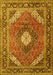 Machine Washable Persian Yellow Traditional Rug, wshtr1167yw