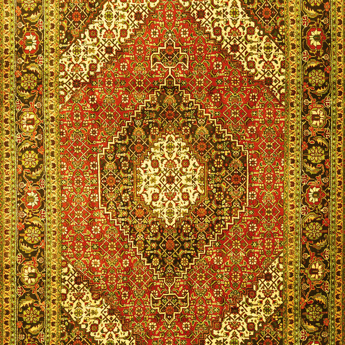 Machine Washable Persian Yellow Traditional Rug, wshtr1167yw