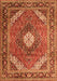 Persian Orange Traditional Rug, tr1167org