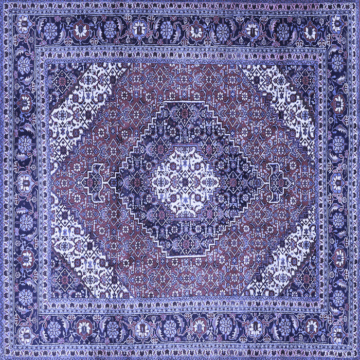 Square Persian Blue Traditional Rug, tr1167blu