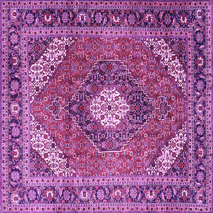 Square Persian Purple Traditional Rug, tr1167pur