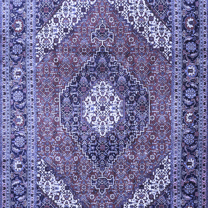Machine Washable Persian Blue Traditional Rug, wshtr1167blu