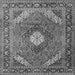 Serging Thickness of Persian Gray Traditional Rug, tr1167gry