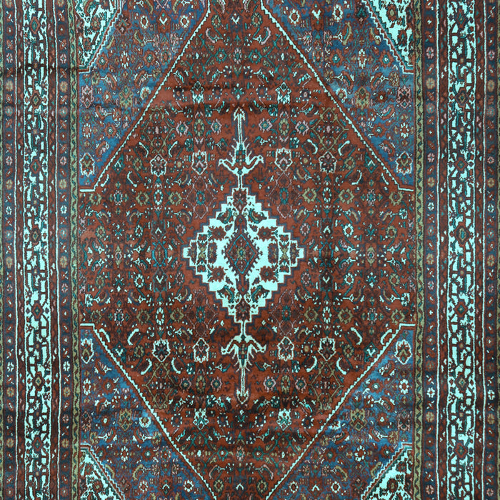 Machine Washable Persian Light Blue Traditional Rug, wshtr1168lblu