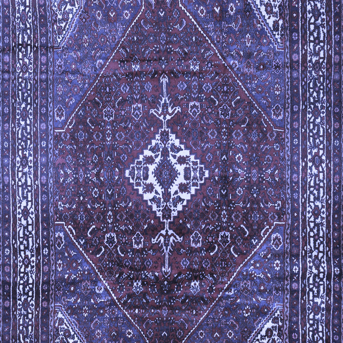 Machine Washable Persian Blue Traditional Rug, wshtr1168blu