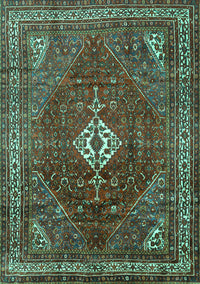 Persian Turquoise Traditional Rug, tr1168turq