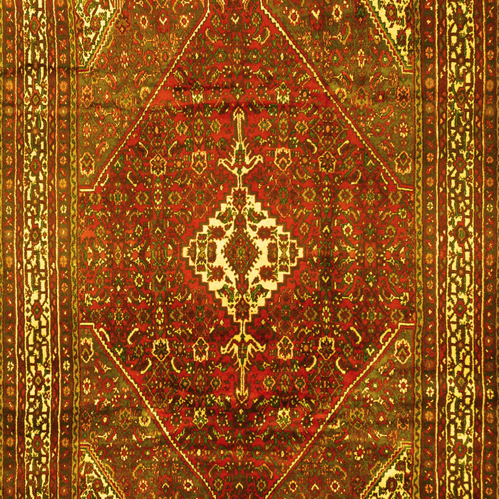 Machine Washable Persian Yellow Traditional Rug, wshtr1168yw