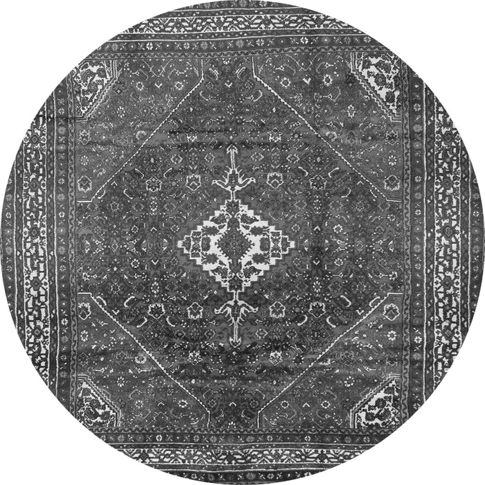 Square Persian Gray Traditional Rug, tr1168gry