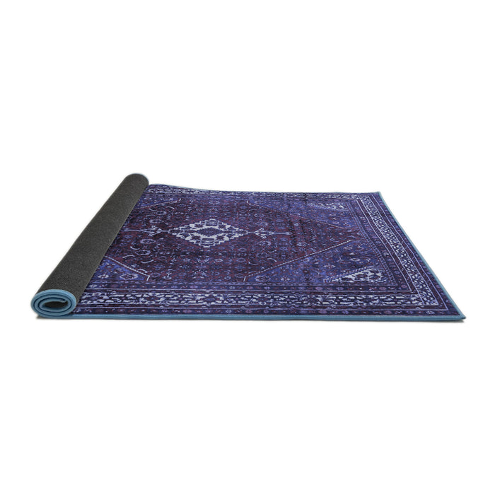 Sideview of Persian Blue Traditional Rug, tr1168blu