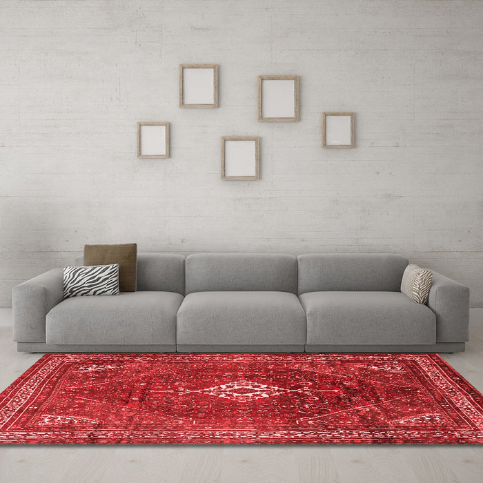 Traditional Red Washable Rugs