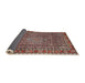 Sideview of Traditional Saffron Red Persian Rug, tr1169