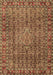 Machine Washable Persian Brown Traditional Rug, wshtr1169brn