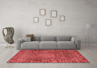 Machine Washable Persian Red Traditional Rug, wshtr1169red