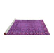 Sideview of Machine Washable Persian Purple Traditional Area Rugs, wshtr1169pur