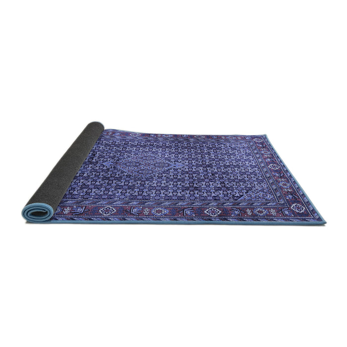 Sideview of Persian Blue Traditional Rug, tr1169blu