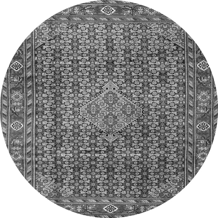 Machine Washable Persian Gray Traditional Rug, wshtr1169gry