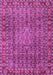 Machine Washable Persian Pink Traditional Rug, wshtr1169pnk