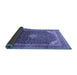 Sideview of Medallion Blue Traditional Rug, tr116blu