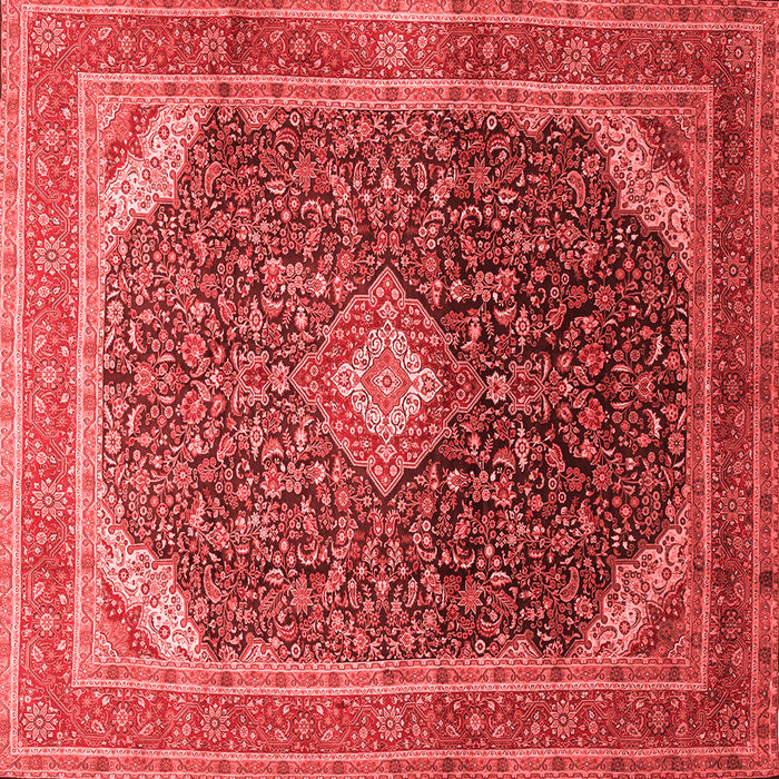 Medallion Red Traditional Rug, tr116red
