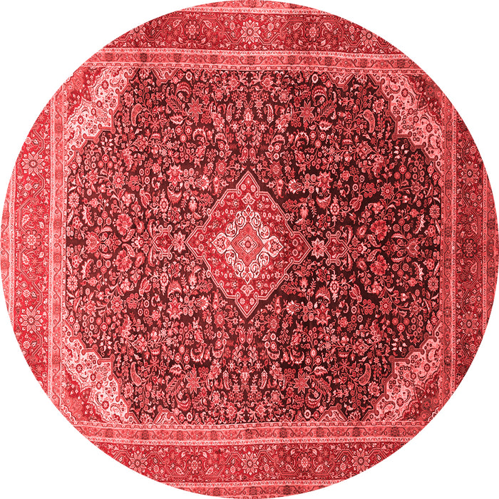 Medallion Red Traditional Rug, tr116red