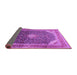 Sideview of Medallion Purple Traditional Rug, tr116pur